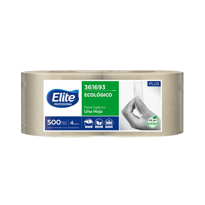 PAPEL HIGIENICO ELITE JUMBO ECOLOGICO 500 MTS.